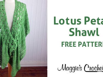 Lotus Petals Shawl Free Crochet Pattern - Right Handed