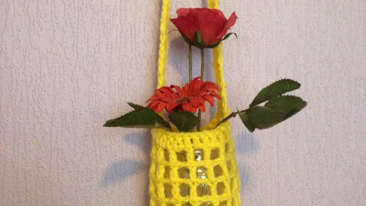 Make a Crochet Flower Vase Hanger - DIY Home - Guidecentral