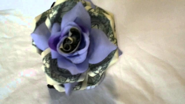Money Origami Custom Purple Money Flower Headband