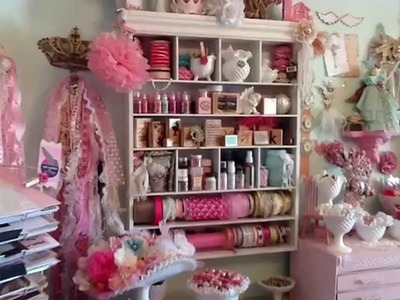 My Pink Shabby Craftroom Tour 2014
