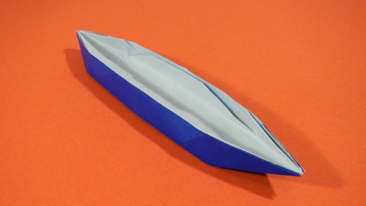 Origami - How to fold a boat (sampan)