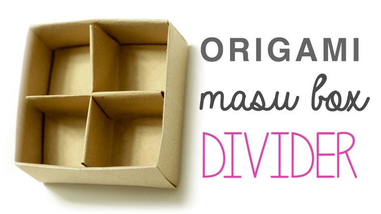 Origami Masu Box Divider