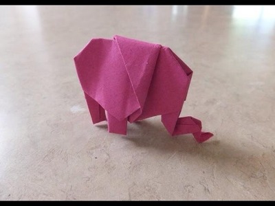 Origami Tutorial: Easy Elephant
