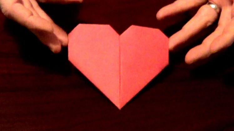 Origami Valentine Day Heart  - Great way to send a love note