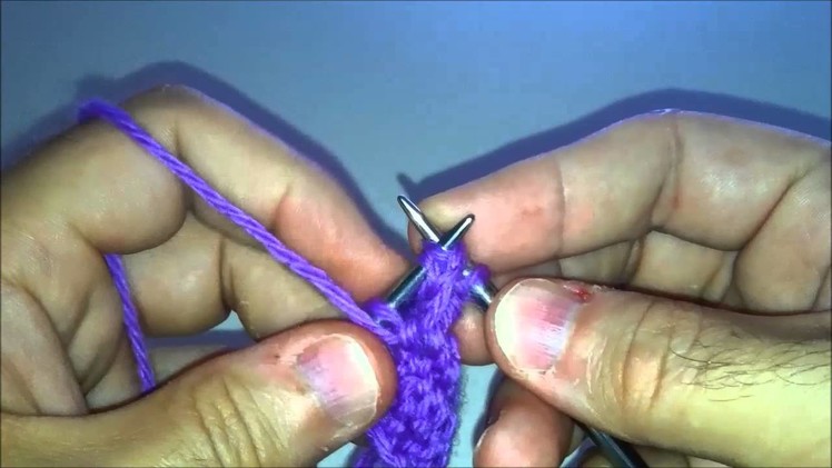 P2TOGTBL - Purl Two Together Through the Back Loop - Left Handed - english