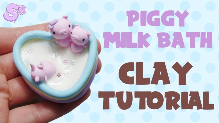 Piggy in a Milk Bath Figurine | Polymer Clay Tutorial + Giveaway Winners!