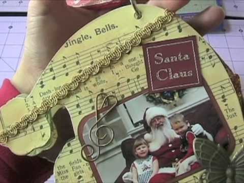 Santa Hat Christmas Mini Scrapbook Album