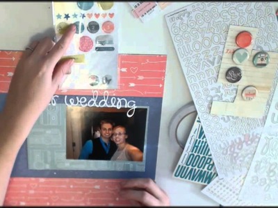 Scrapbook Layout - Our Wedding