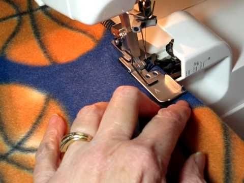 Sew.Serge A Professional Looking Fleece Blanket in 45 Minutes