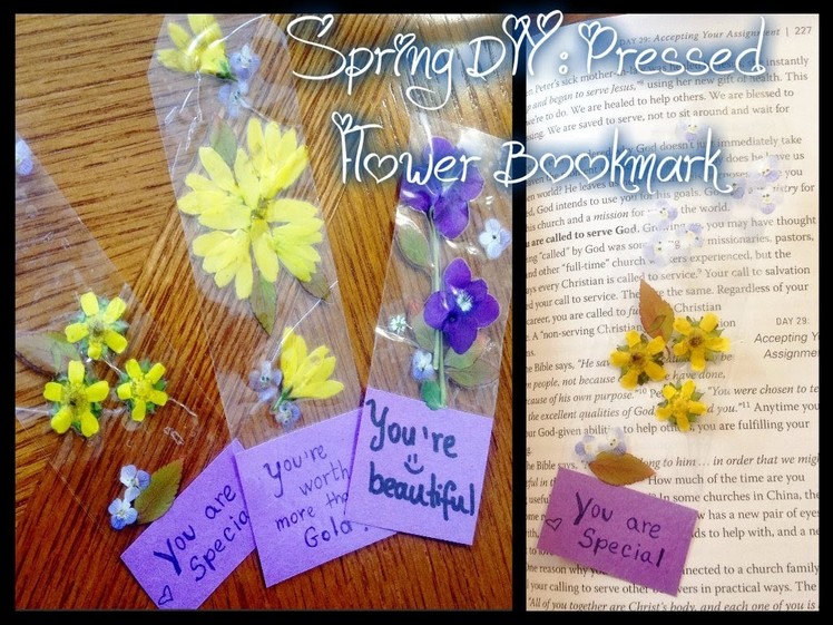 Spring DIY: Pressed flower bookmark