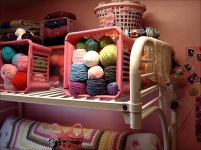 Video response to 24 Carat Crochet - how I organize my yarns