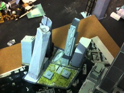 WTC, Freedom Tower and Trump world trade center papercraft
