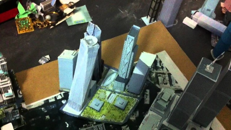 WTC, Freedom Tower and Trump world trade center papercraft