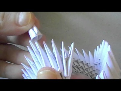 3D origami: swan loveboat part 2