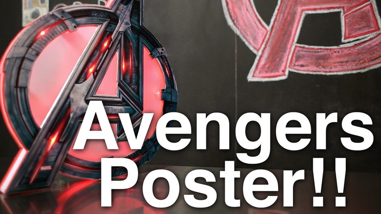 Avengers Light Up Poster!!