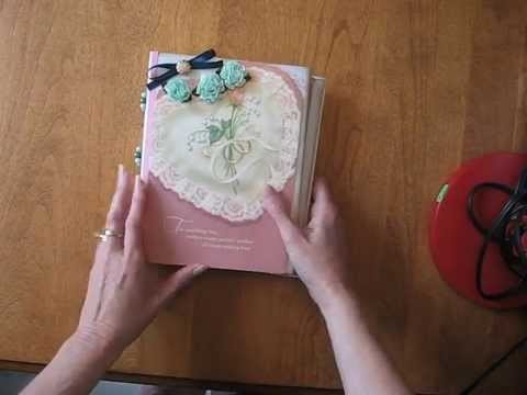 Beaded Scrapbook Mini Album Wedding Greeting Card Holder