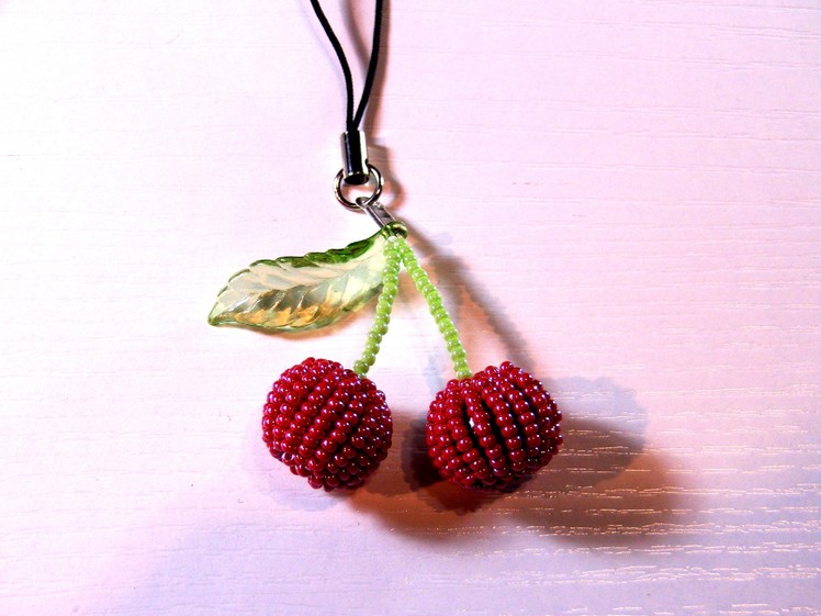 Beading Ideas - How to make Cherries - Covering up technique