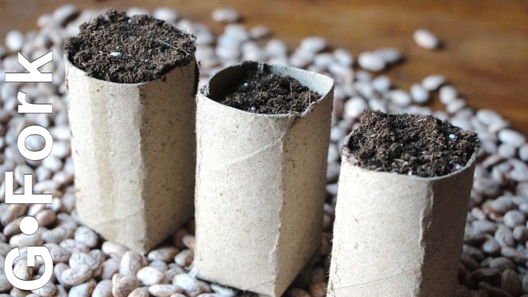 Cardboard Seed Starting Pots DIY GardenFork.TV
