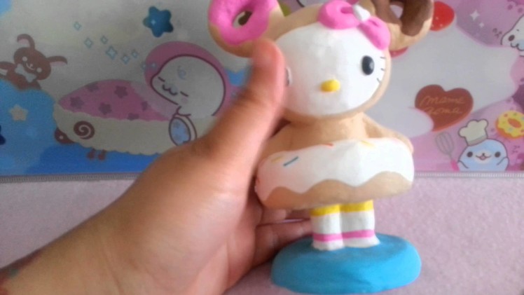 Craft Upate: Handmade Tokidoki Hello Kitty Donutella Figurine & Package from TattooedCookie!