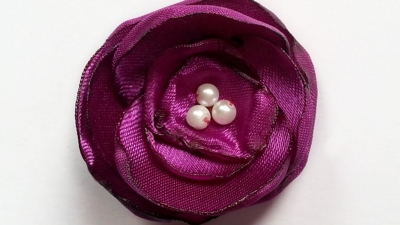 Create Pretty Satin Flower Brooch Pin - DIY Style - Guidecentral