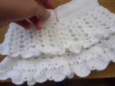 Crochet Tutorial - White Summer Dress 0 - 6 years old girl - part2