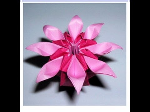 Daisy flower origami. "Marguerite" Mio Tsugawa. Ideas for house decor - Easter