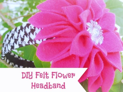DIY Felt Flower Headband Tutorial