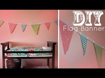 DIY Flag Banner - Pennants - Bunting (NO SEW)