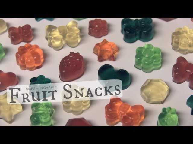DIY Fruit Snacks. Gummies - Gummy "Bears" How To