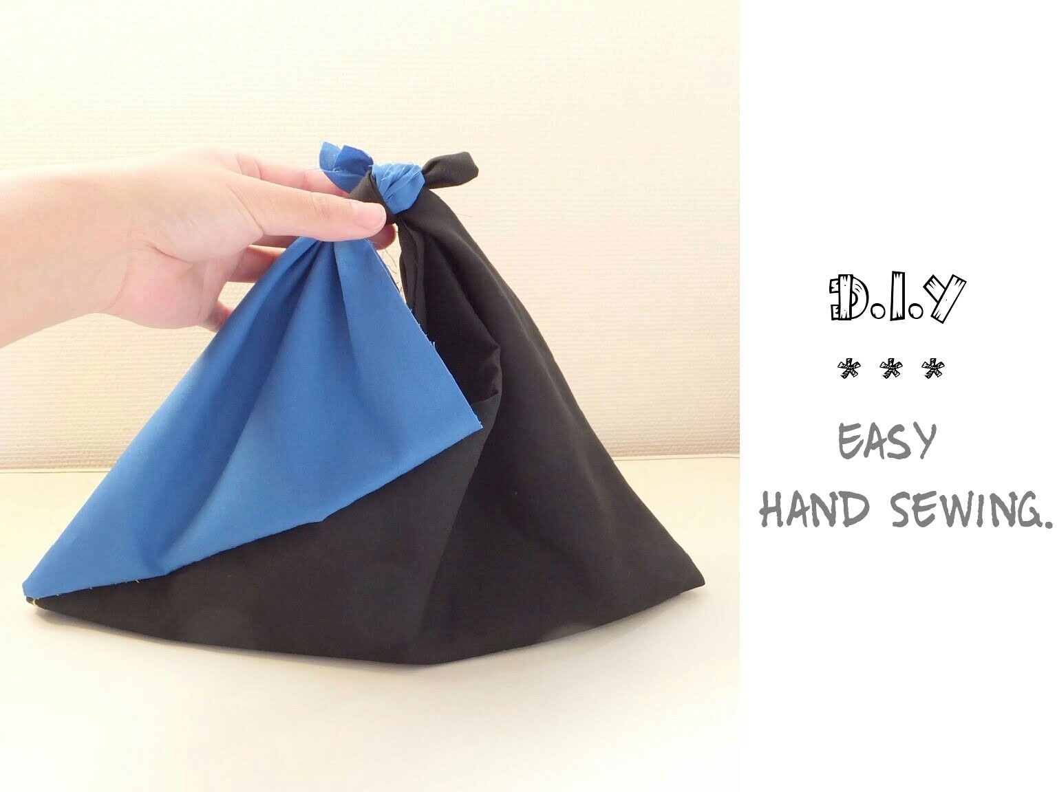 *DIY* How to make Stylish Bag from your Scarf.＊*by handsewing.