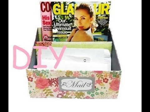 DIY: Mail.Magazine Holder | Recycle Your Shoebox
