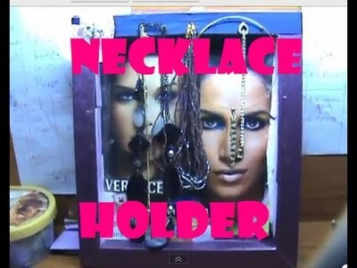 ♥ DIY necklace Holder\HangerTutorial (Necklace Organization and Storage)  ♥ ( • ◡ • )