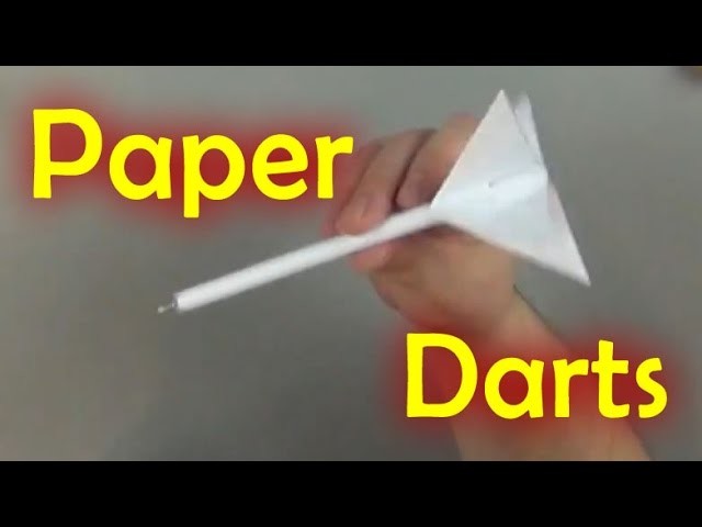 DIY Paper Darts with Office Supplies - Fun Science #5