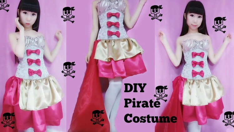 DIY- Restyle your corset to a fancy pirate costume (easy+cute+sexy)