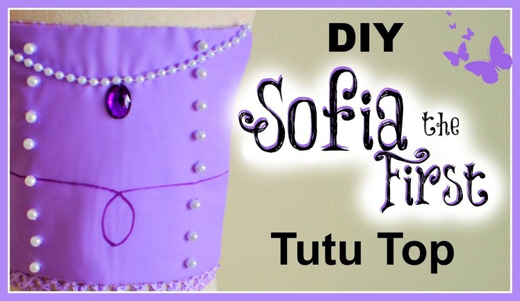 DIY Sofia the First Tutu Top