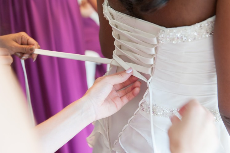 DIY Wedding Dress Video How to Lace Up Corset Back Wedding Dress