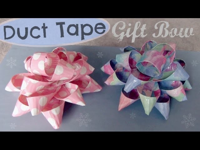 Duct Tape Gift Bow - How To - Holiday DIY