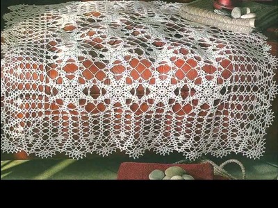 Easy crochet crochet tablecloth