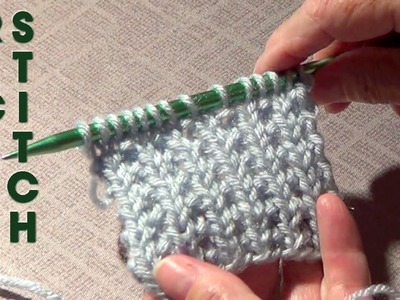Faux Ribbing and Rice Stitch - Knitting Ribbing and Rice Stitches