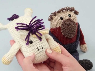 How to add fringe to knitted toys