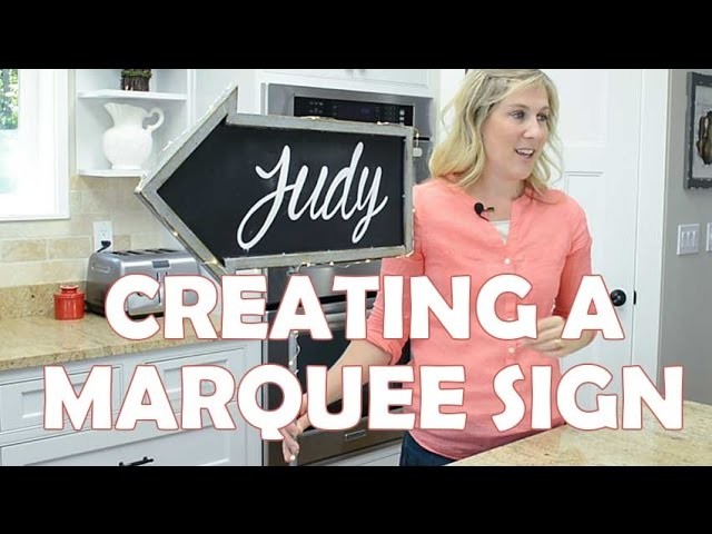 How to Create a DIY Marquee Sign from a Chalkboard