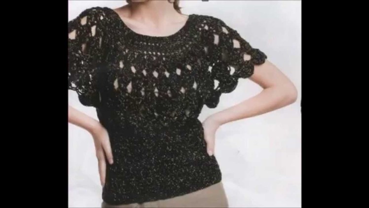 How to Crochet Blouse Black Free Pattern