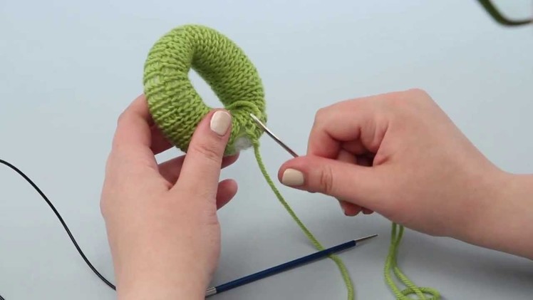 How to knit stuffed rings + Kitchener stitch