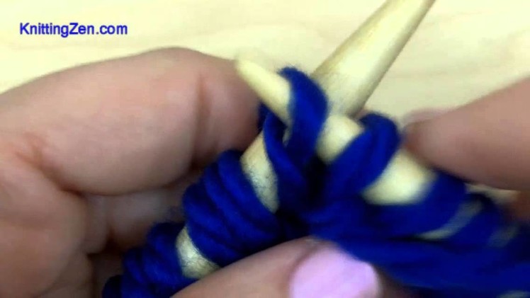 How to knit -  the cute Purl Stitch [knitting tutorial for beginners]