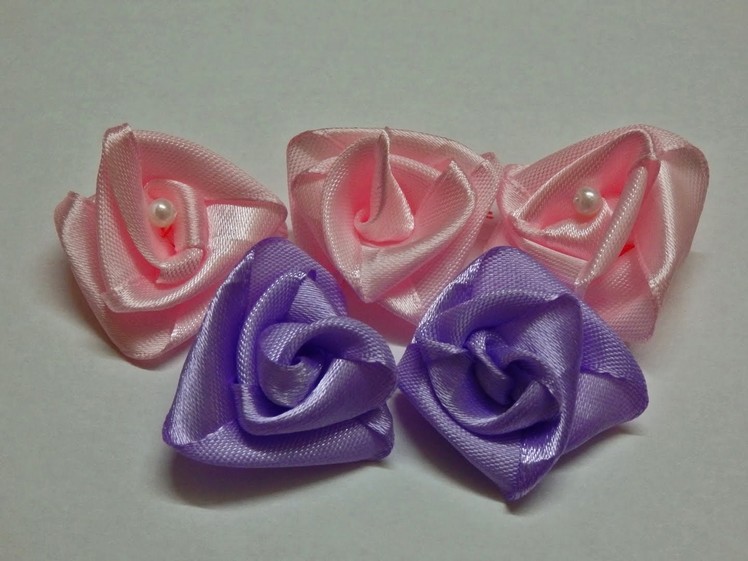 How to make easy ribbon roses, diy, tutorial, flores de cinta,facil