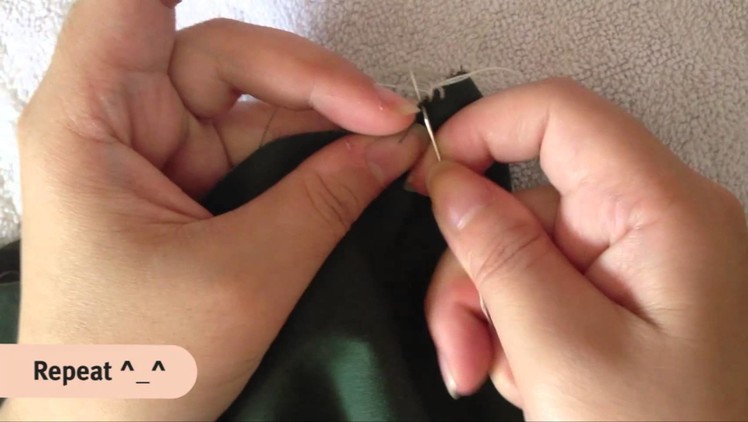 How to Sew Overlock Stitch by Hand