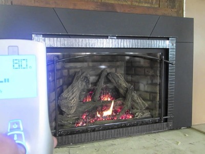 How to use my remote control for my Gas Fireplace Tutorial DIY Insert Direct Vent