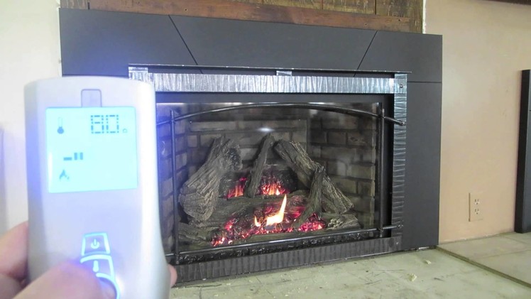 How to use my remote control for my Gas Fireplace Tutorial DIY Insert Direct Vent