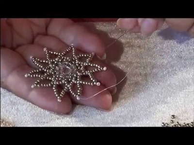 Kleshna Jewellery making channel, How to make Seed Bead Stars Christmas Decorations