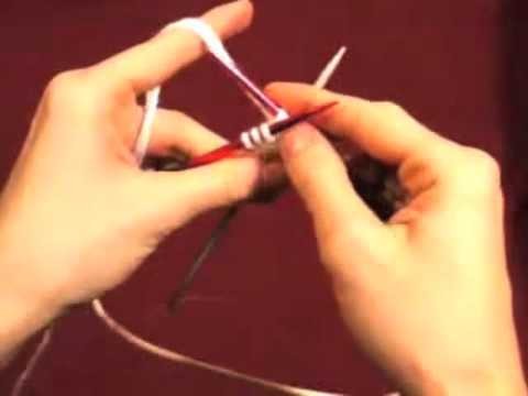 Knitting with two circular needles